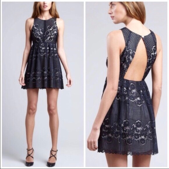 Free People Dresses & Skirts - Free People Black Lace dress